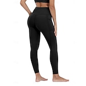 preiswerte Einfarbige Leggings-Damen Jogginghose Chinos Leggings Mode Basic Lässig Volle Länge Hohe Taille Einfach Elastischer Bund Bequem Weich Dehnbar Yoga Marineblau Schwarz Wein Grau Frühling Herbst Schmale Passform