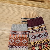 お買い得  メンズソックス-男性用 5ペア マルチパック ソックス ランニングソックス カジュアルソックス Multi Color カラー アーガイル柄 バケーション スポーツ 日常 ベーシック 温か生地 秋 冬 ファッション カジュアル