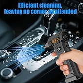 cheap Vehicle Cleaning Tools-Handheld Powerful Turbofan Yard Lawn and Gardening/snow Removal Tools/machines High-speed Brushless Motor Built-in Large Capacity Battery Car Dust Removal Fan Portable Outdoor Dust Removal Fan!