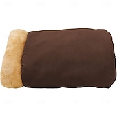 abordables Litières et couvertures pour chiens-Lit-niche auto-chauffant 4 en 1 pour chat, cachette douillette pour dormir