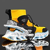 economico Scarpe da Corsa per Uomini-sneakers da uomo in rete rossa: design leggero con supporto ammortizzato, ideali per lo shopping natalizio e le occasioni festive