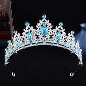 economico Tiare &amp; Corone-Diademi Acconciatura Lega Matrimonio Compleanno Carino Lucido Con Strass Copricapo Copricapo