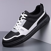 זול סניקרס קז'ואל-נעלי ספורט ספורטיביות לגברים בצבעי כחול כהה ולבן, קלות משקל ונוחות, עיצוב מודרני עם נגיעות כתומות, מושלמות ללבישה יומיומית וטיולים קז'ואליים