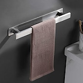 olcso Törülközőtartó-törölközőtartó, erősen öntapadó fekete törölközőtartó rozsdamentes acél falra szerelhető