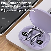 cheap Open-Fit Earphones-Intelligent AI Translation Earbuds Private-Mould OWS Semi-In-Ear Sports Earhook Bluetooth Earphones Extra-Long Battery Life Valentine's Day Gift