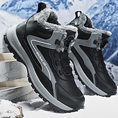 preiswerte Winter- und Schneestiefel-Graue Herren-Wintersneaker – isoliert und stützend, ideal für aktive Wintertage, Wandern und Outdoor-Sportarten