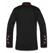 cheap Tops-Retro Vintage Rococo Coat Masquerade Circus Jacket Long Sleeves Prince Aristocrat Fancy Dress Men's Carnival Masquerade Event / Party Adults' Coat Spring Fall &amp; Winter
