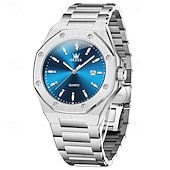 levne Quartz hodinky-OLEVS pánské quartzové hodinky obchodní luminiscenční kalendář vodotěsné dekorativní nerezové hodinky