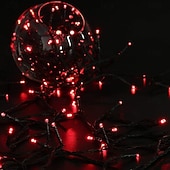 levne Solární řetězec světla-Solární Světelný Řetěz Vnitřní Vnější Super Jasná LED Světelný Řetěz Voděodolné Třpytivé Světla pro Dekoraci Stromů