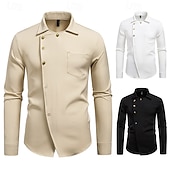 economico Costumi maschili degli anni '20-Anni Ruggenti Anni 1920 Retrò Vintage Blusa / Camicia Gangster Testimoni dello Sposo Slim Fit Costume Per uomo Mascherata Abbigliamento da sera Affari / Cerimonia / Matrimonio Addio al Nubilato Adulti