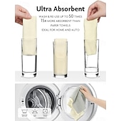 levne Úklid kuchyně-Papírové utěrky z mikrovlákna, opakovaně použitelné, v roli, silné savé, trhací čisticí utěrky, víceúčelové kuchyňské ubrousky, trhací utěrky na nádobí, prádlo, úklidové potřeby