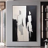 ieftine Picturi cu Oameni-Hang-pictate pictură în ulei Pictat manual Vertical Abstract Oameni Modern Fără a cadru interior