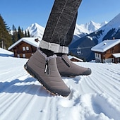 cheap Winter &amp; Snow Boots-Men's Waterproof Insulated Snow Boots - Non-Slip, Warm Winter Footwear for Outdoor Adventures and Cold Weather