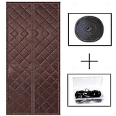 Недорогие Экран для окна и двери-Магнитная москитная сетка, зимняя термоштора для спальни, толстый утеплитель с волшебной лентой, магнитная застежка, ветрозащита, защита от комаров, утеплитель для дома без сверления