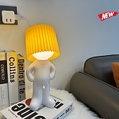 billiga Bordslampor-Rolig bordslampa, USB, rolig på/av-knapp blyg pojke sänglampa nattlampa humor skämt present till vuxna mamma kvinnor fru flickvän födelsedag alla hjärtans dag honom henne