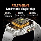 ieftine Selecții de valoare-Ceas inteligent A1 1 inch smartwatch pentru fitness ceas de alergare Bluetooth compatibil cu Android iOS bărbați rezistent la apă apeluri hands-free tracker de pași IP 67 carcasa de 40mm Cadou de