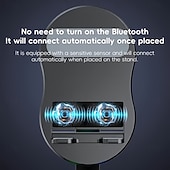 Недорогие Динамики-Пять в одном беспроводном сенсорном держателе для телефона с динамиком, аккумулятором на 2000 мА·ч, цветной подсветкой, поворотом на 180 градусов, складной конструкцией, высококачественным