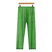 お買い得  メンズ下着-男性用 １枚 ベーシックパンティー 長袖アンダーシャツ メッシュ ポリエステル ソフト 快適 高通気性 平織り ミッドライズ ブルー ブラック