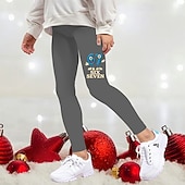  Girls' 3D Graphic 67 Pants Leggings Spring Fall Cute Streetwear Basic Kids 4-12 Years Outdoor Vacation Casual Slim