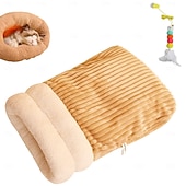 cheap Beds &amp; Hammocks-Cat Sleeping Bag Cat Sleeping Bag for Indoor Cats Cozy Winter Soft Plush Self Warm Kittens Indoor Sack 360Wrap Comfortable Pet Snuggle Sack for Cats