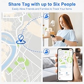 cheap Security Sensors &amp; Alarms-Smart Air Tracker For IOS Find My (IOS Only) Same Size With Original IOS Tag  Compatible With AirTag Case Keychain Silicone Holder Item Locator Key Finder For Pets Bags Luggage Bicycle Cars Anti-Los