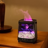 cheap Humidifiers &amp; Dehumidifiers-Air Spray Humidifier with Essential Oil Fragrance Expansion Function Adjustable Seven Color Light Suitable for Home Bedroom and Holiday Gifts Bedroom Rain Humidifier Desktop Humidifier Living Roo