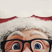 cheap Ugly Sweaters-Ugly Christmas Sweater Men's Cartoon Santa Claus Print Pullover Sweater Jumper Knitwear Crewneck Casual Vacation Daily Festival Keep Warm Long Sleeve Fall Winter Black Red Green