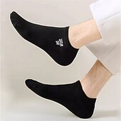 Недорогие мужские носки-Муж. 7 пар Мульти пакеты Носки Носки для бега Повседневные носки Multi Color Цвет Буквы Отпуск Для занятий спортом Повседневные Классический Средней плотности Весна Осень Мода На каждый день