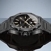 levne Quartz hodinky-OLEVS pánské quartzové hodinky obchodní luminiscenční kalendář vodotěsné dekorativní nerezové hodinky