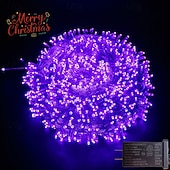 cheap Plug String Lights-Christmas Tree Decorative String Lights Fairy String Lights 8 Function Low Voltage Safety Plug in Holiday Wedding Party Atmosphere Decorative Lights Props 10/20/30/50/100 meters