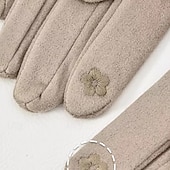 Недорогие Перчатки-Жен. 1 пара С пальцами / Зимние Активный / Уличный стиль Перчатки - Полотняное плетение