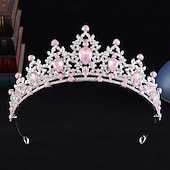 economico Tiare &amp; Corone-Diademi Acconciatura Lega Matrimonio Compleanno Carino Lucido Con Strass Copricapo Copricapo