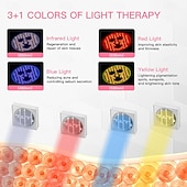 halpa Kasvojen hoitolaitteet-uusi tuote led-punainen valo kauneus kasvonaamio fda-sertifioitu kotitalouksien silikoninen kasvonaamio valohoito kasvojen kauneuslaite led-valoa emittoiva kasvonaamio kaulahihnalla usb-lataus 2500 ma