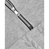 abordables Sweat-shirts basiques-Homme Sweat-shirt Pull Sweat-shirt quart de fermeture éclair Noir Blanche bleu marine Kaki Gris Demi-zip Uni Jacquard Sport &amp; Loisir Occasionnel Quotidien Streetwear Basique Occasionnel Automne Hiver