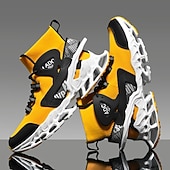 economico Scarpe da Corsa per Uomini-sneakers da uomo in rete rossa: design leggero con supporto ammortizzato, ideali per lo shopping natalizio e le occasioni festive