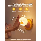 voordelige Nursery Night Lights-Nachtlampje voor de kinderkamer, magnetische wandlamp met kattenklauw, aanraaklamp voor op het bed, schattig dimbaar siliconen nachtlampje, grappig cadeau voor tieners en volwassenen, decoratie voor