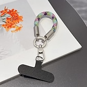 abordables Correas para el teléfono y muñequeras-Nueva correa para teléfono con clip, pulsera y clip, resistente y duradera. &amp;Cordón para cámara unisex antipérdida, correa de muñeca corta para teléfono, nuevo cordón giratorio de una pieza con cierre