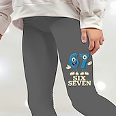  Girls' 3D Graphic 67 Pants Leggings Spring Fall Cute Streetwear Basic Kids 4-12 Years Outdoor Vacation Casual Slim