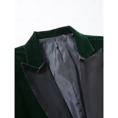 preiswerte Herren Kostüme der 1920er Jahre-Retro Vintage Goldene Zwanziger 1920er Smoking Anzüge &amp; Blazer langarm Der große Gatsby Gentleman Einfarbig Kostüm Herren Karnevalskostüm Karneval Neujahr Cocktailparty Themenparty