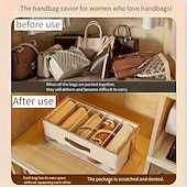 billige Lagring og oppbevaring-1/2/3 oppbevaringsbokser for vesker plassbesparende veskeskap (avslappet stil) organisering og oppbevaring av garderobe organisering og oppbevaring av garderobe oppbevaring og sortering av garderobe