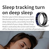 halpa Älykkäät rannekkeet-SR16 Älykello 0.1 inch Älykäs rannekoru Älykello Bluetooth Lämpötilan valvonta Askelmittari Aktiivisuuden seuranta Yhteensopiva Android iOS Naisten Miehet Vedenkestävä IPX-8 22 mm: n kellokotelo