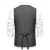 cheap Men's 1920s Costumes-Retro Vintage Roaring 20s 1920s Vest The Great Gatsby Gangster Fancy Dress Men's Halloween Carnival Masquerade Party &amp; Evening Adults' Vest