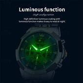 baratos Relógios Quartz-O Novo Relógio de Negócios Masculino Olevs com Pulseira de Aço Luminosa Crônometro Pequeno com Três Ponteiros Exibição de Dia da Semana Relógio de Quartzo Multifuncional Casual à Prova D'água