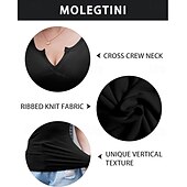 voordelige Trends-geribde damestop met korte mouwen en v-hals