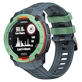 preiswerte Garmin-Uhrenarmbänder-Uhrenarmband für Garmin Instinkt 3 Silikon Ersatz Gurt Verstellbar Sportarmband Moderne Schnalle Blumen bedruckt Armband