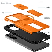 cheap Samsung Cases-Phone Case For Samsung Galaxy S25 Ultra Plus S25 Edge S24 S23 S22 A36 A26 A16 A55 5G A35 5G Back Cover with Stand Holder Shockproof Armor PC PU Leather