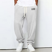 economico pantaloni da jogging-Per uomo Pantaloni da tuta Joggers Pantaloni Pantaloni a Nido d'Ape Coulisse Tasca Elastico in vita Semplice Comodità Morbido All'aperto Casuale Quotidiano Moda Stile Classico Marrone Scuro Nero