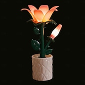 cheap Nursery Night Lights-Flower Light, Rose Freesia Desk Decor,Bedside Lamps LED Night Light,for Desk Bedroom Bedside Nightstand Home Decor Office Dorm Apartment Party Birthday Christmas