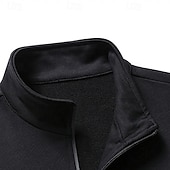 Χαμηλού Κόστους Αθλητικά κοστούμια-Ανδρικά Μπουφάν με φερμουάρ Φόρμα 2 τεμαχίων Αθλητικά παντελόνια φόρμας με τσέπη Μονόχρωμο Ρούχα σύνολα Άνοιξη Φθινόπωρο Μαύρο Μπλε Γυμναστήριο Πεζοπορία Προπόνηση Ελαφρύ Αναπνέει Μακρυμάνικο