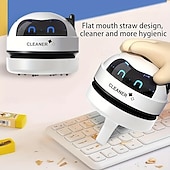 cheap Office Supplies-Portable USB Handheld Vacuum Cleaner - A Compact Desktop Vacuum Cleaner Suitable for Cleaning Homes Offices Cars and Keyboards. USB Charging Low Voltage Operation Button Control Designed As The